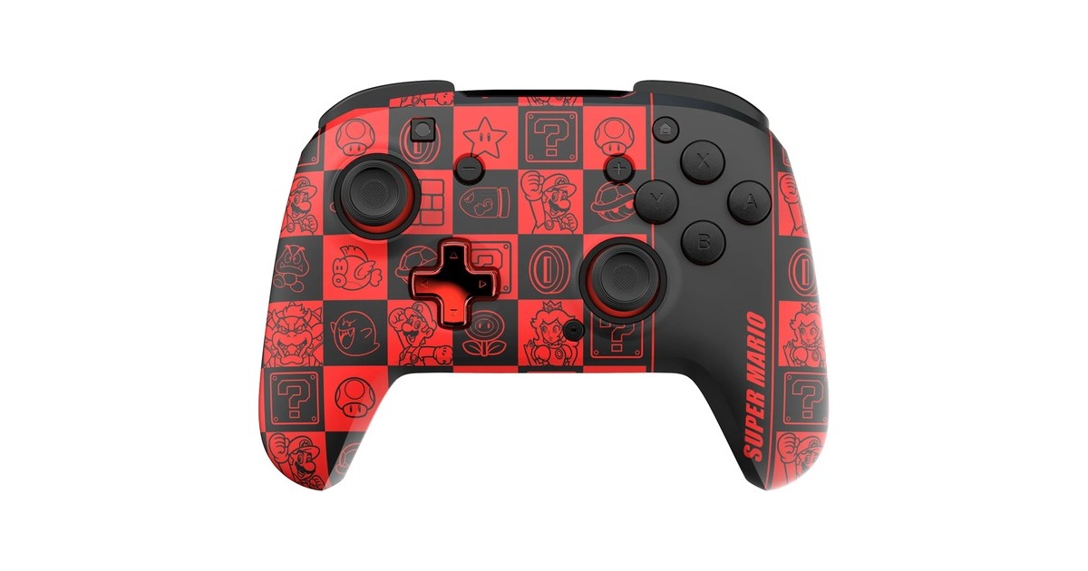 PDPWireless Controller - Rematch Glow  (Rood/zwart, Nintendo Switch, Nintendo Switch - OLED, Nintendo Switch Lite)