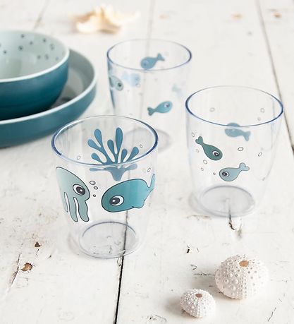 Done By Deer Kop - Yummy - Sea Friends - 3-pak - Blå m. Hval