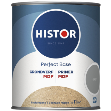 Histor Perfect Base grondverf MDF grey 750 ml