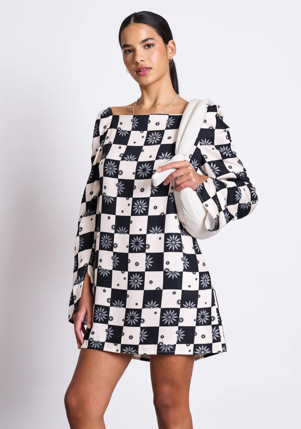 Jan 'n June Mini-Kleid Glad Floral Square Print