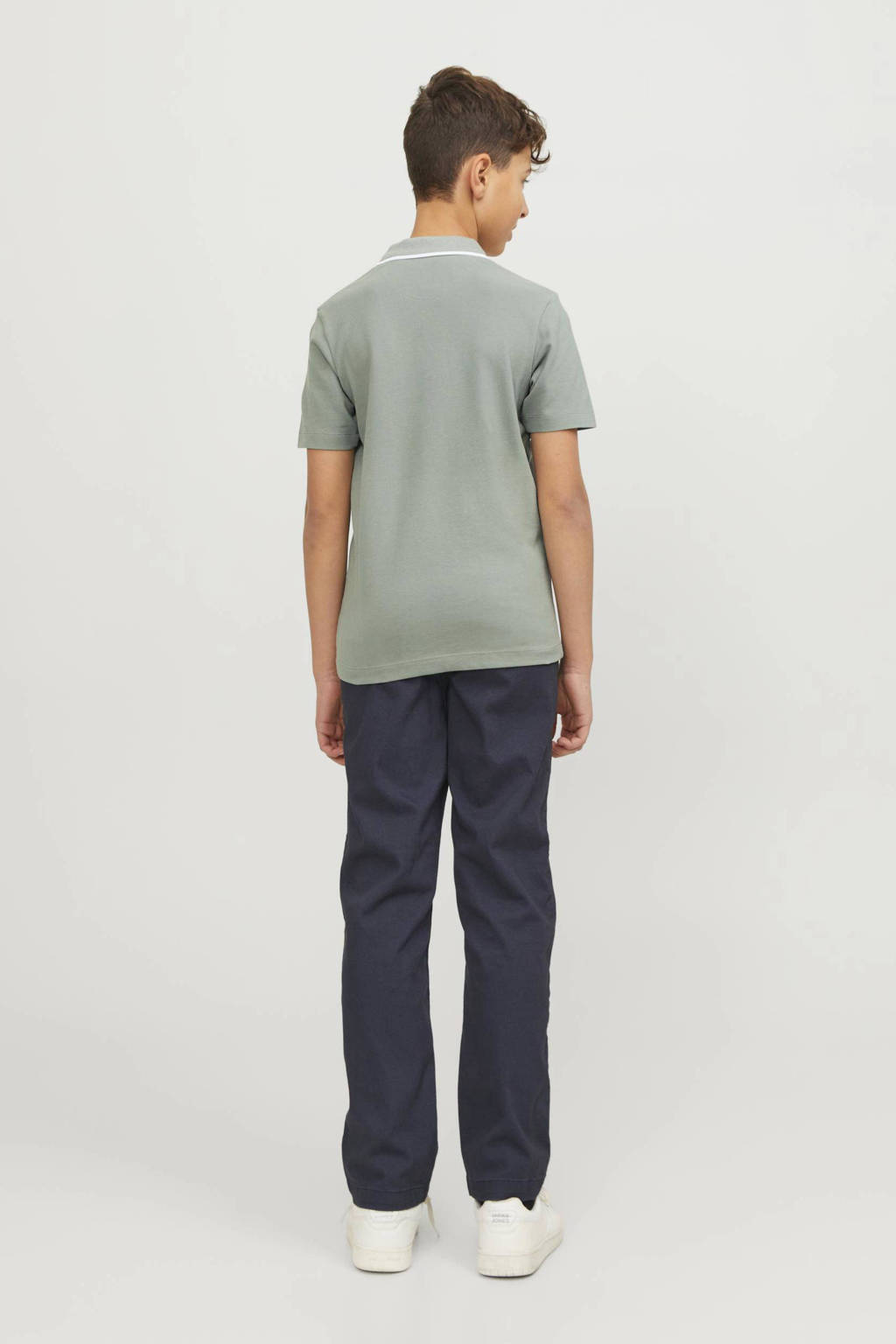 JACK & JONES polo JPRBLUSHIELD met printopdruk zachtgroen