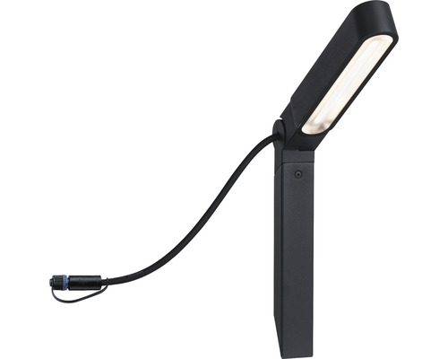 Paulmann Plug & Shine LED tuinspot 6W 450 lm 3000 K IP65 Ito verticaal enkel licht antraciet 230/24 V