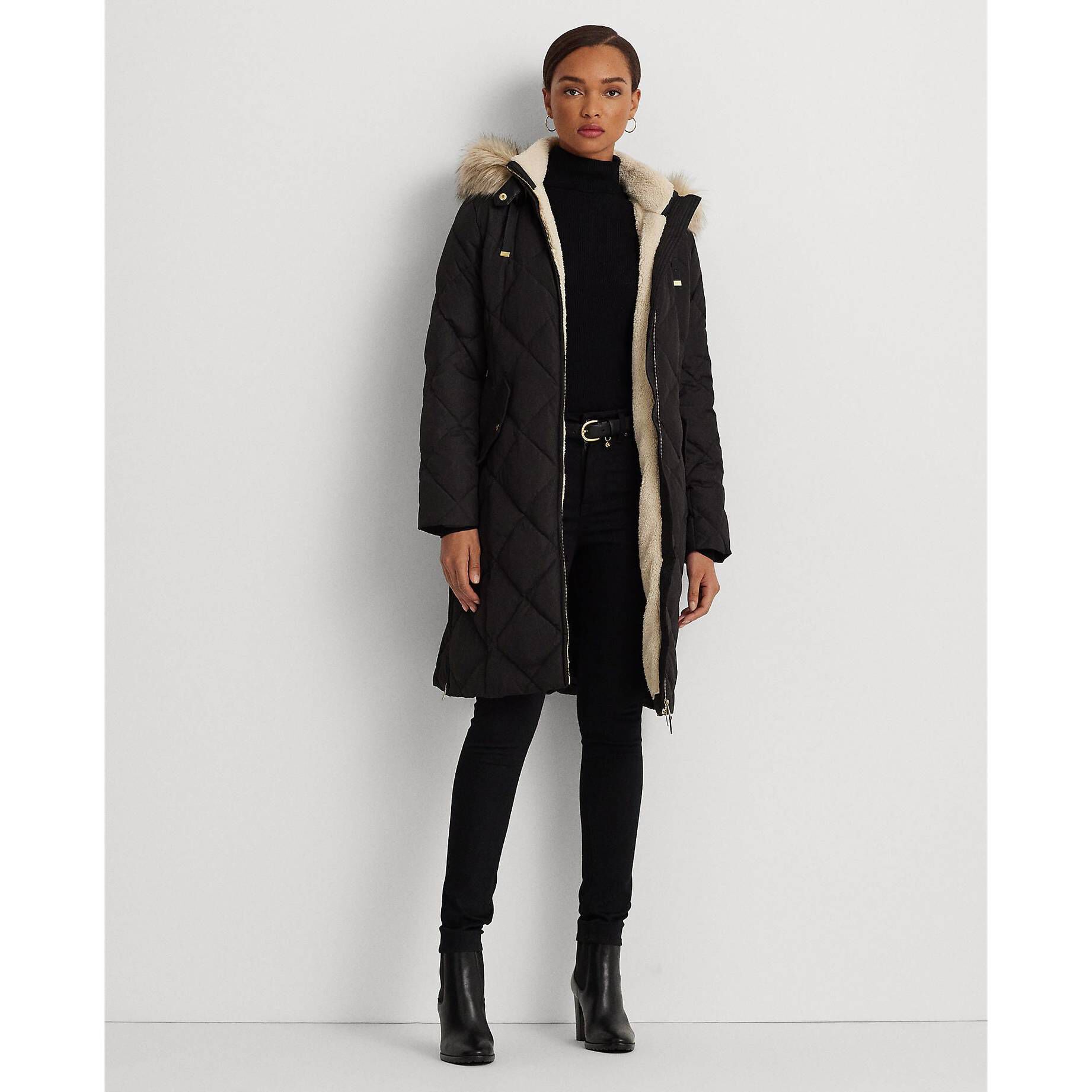 Lauren Ralph Lauren| Damen Daunenmantel mit Kapuze