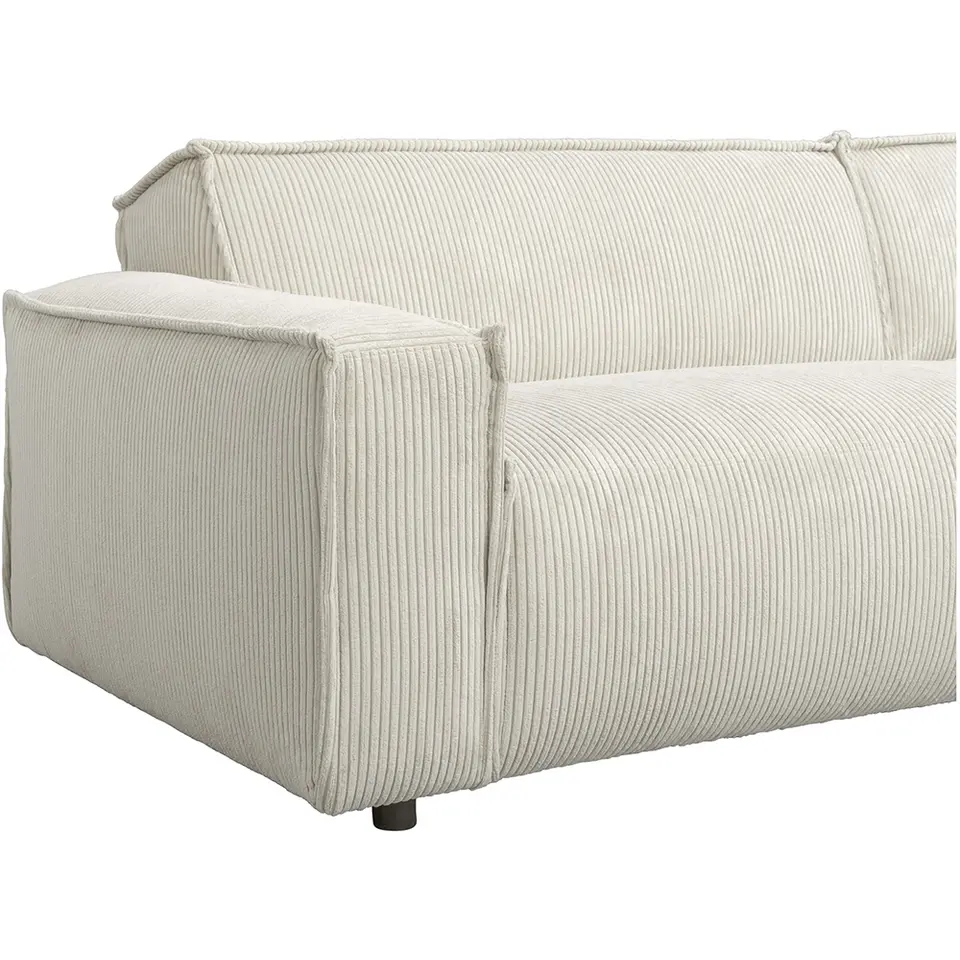 Bank Brooklyn met chaise longue rechts - Soop - crème
