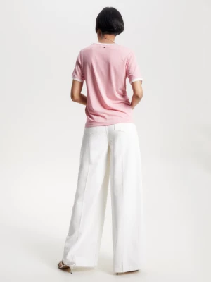 Camiseta listrada de malha slim fit