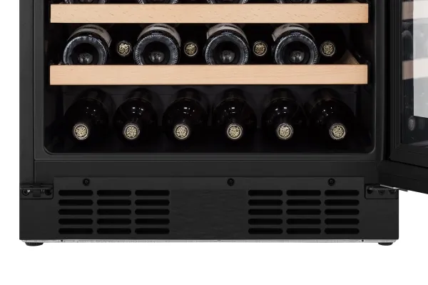 Hisense Vinskab - RW3N122GSLF CR, Vin køleboks, Indbygget, 46 flaske(r), F, Sort, Sort