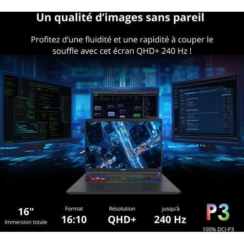 PC portable Msi Gaming Vector 16 HX AI A2XWIG-015FR 16