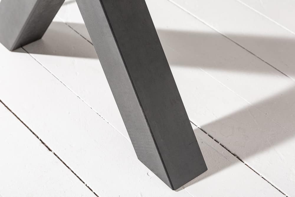 Industrial Esstisch MONTREAL 140cm natur schwarz Eichenholz-Design X-Gestell