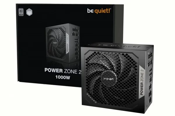 be quiet! Power Zone 2 Z2-1000W - Strømforsyning (intern) - ATX12V 3.1/ EPS12V 2.92 - 80 PLUS Platinum - Cybenetics Platinum - AC 100-240 V - 1000 Watt - aktiv PFC - sort
