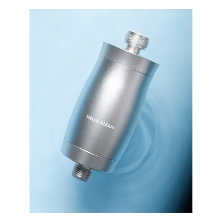 Hello Klean Filtre de douche traitant les eaux dures | Inox