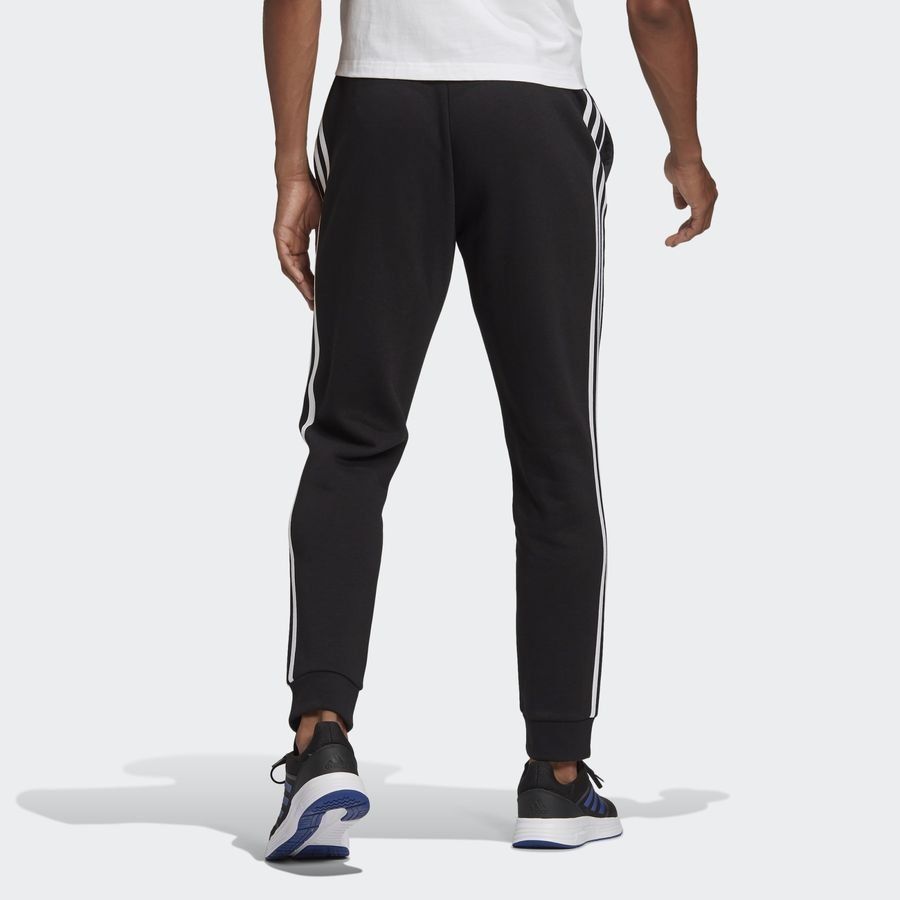 adidas Bas de Survêtement Essentials Fleece Tapered 3-Stripes - Noir/Blanc