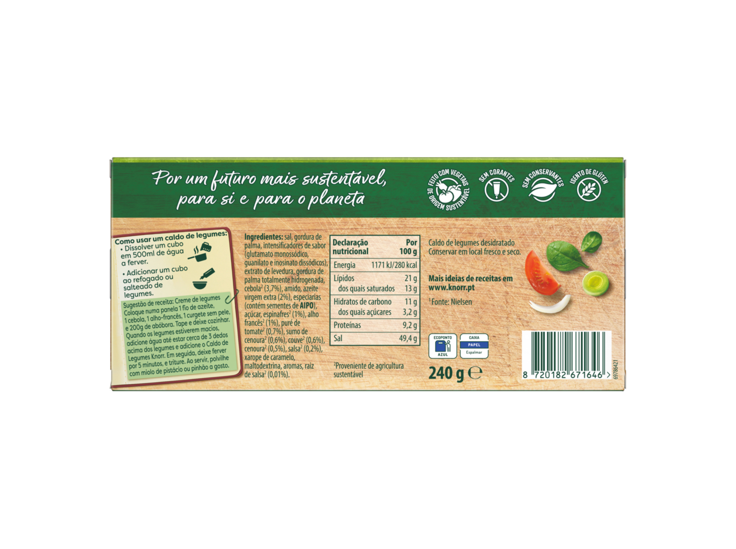 CALDO KNORR LEGUMES 24 CUBOS 240GR