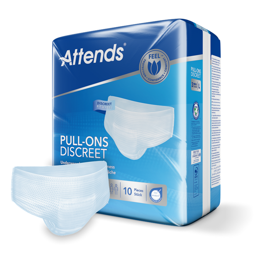 Attends Pull-Ons Discreet 3 L 10 stk