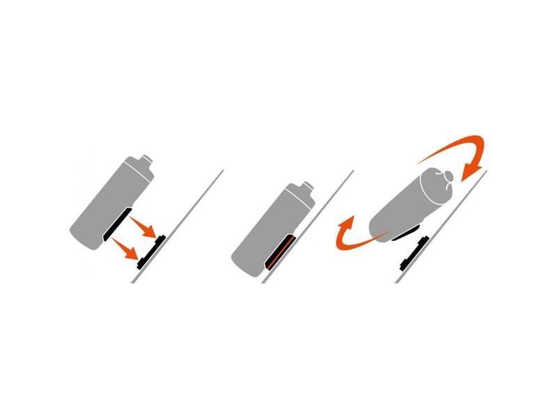 FIDLOCK Bidon Schwarz, 600 ml Veloflasche mit Magnetbefestigung