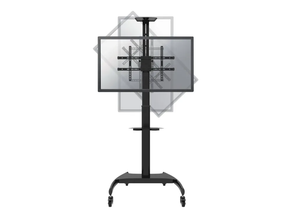 Neomounts PLASMA-M1900E - Vogn med hjul - for fladt panel/AV-udstyr - sort - skærmstørrelse: 37