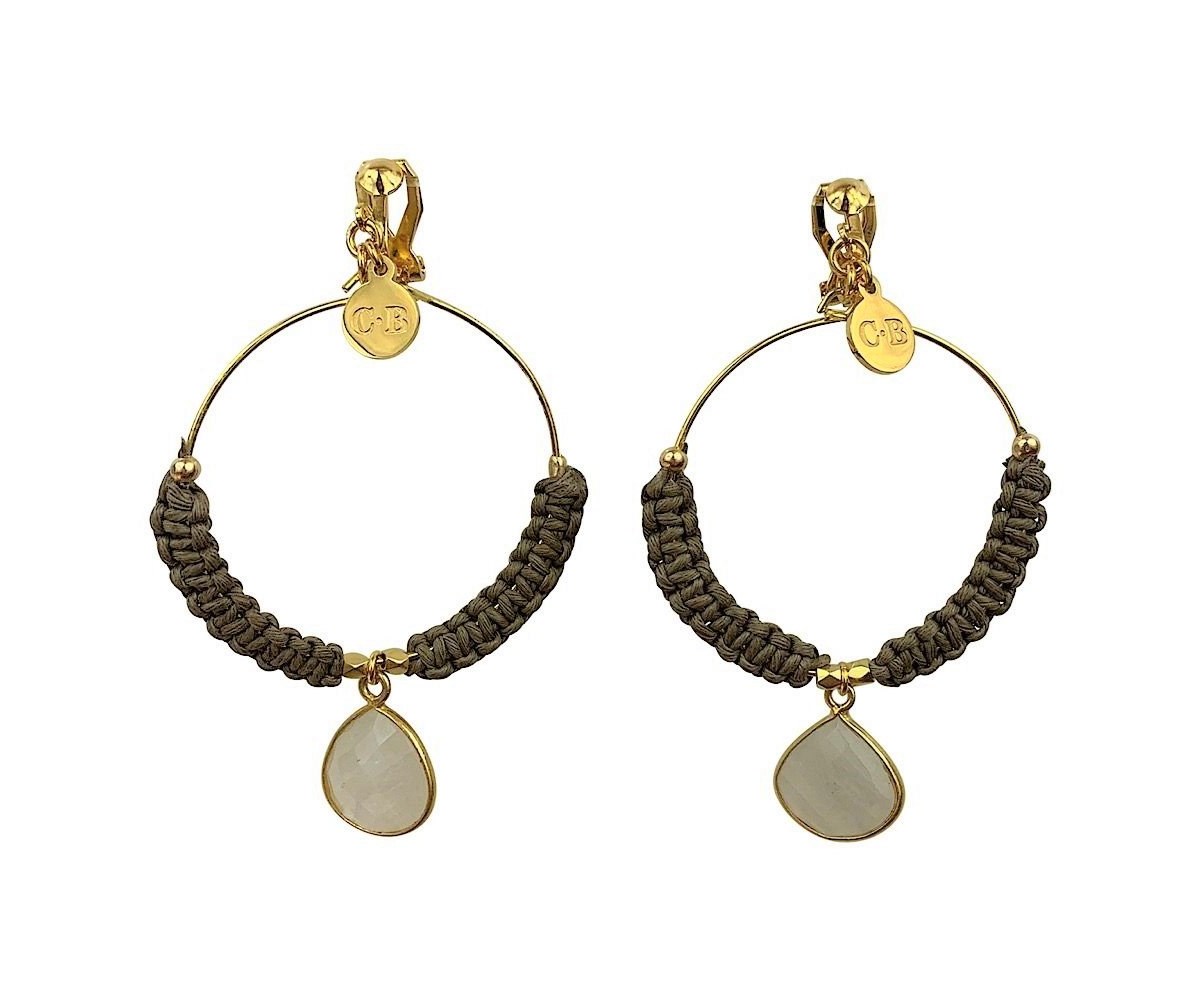 Boucles d'oreilles créoles clips Forever