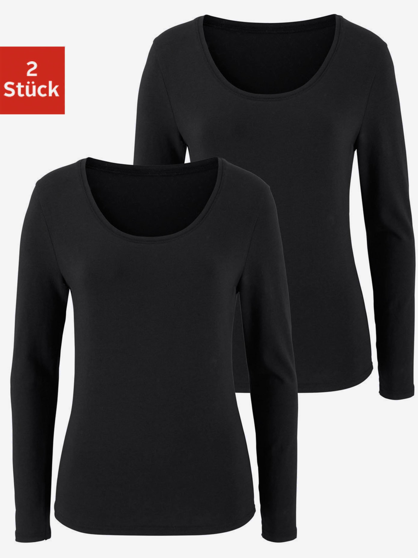Lot de 2 t-shirts manches longues vivance