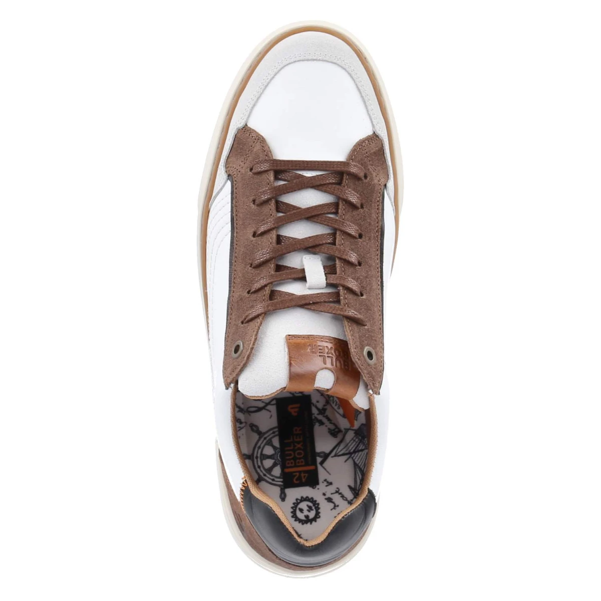 BullboxerLow Sneaker - White - Brown