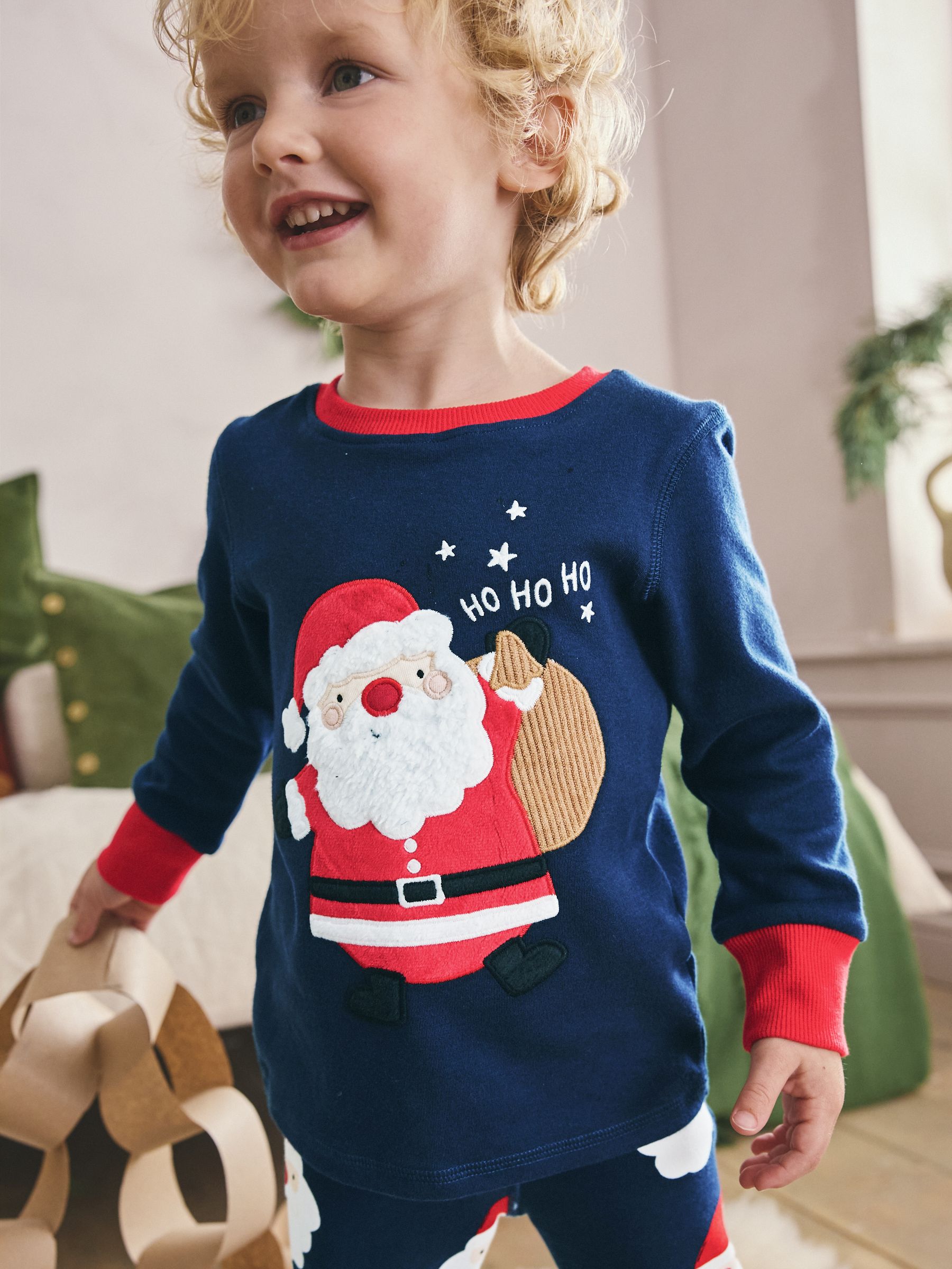 Marineblauw - Enkele Knusse Kerstmis Pyjama's (9mnd -12jr)