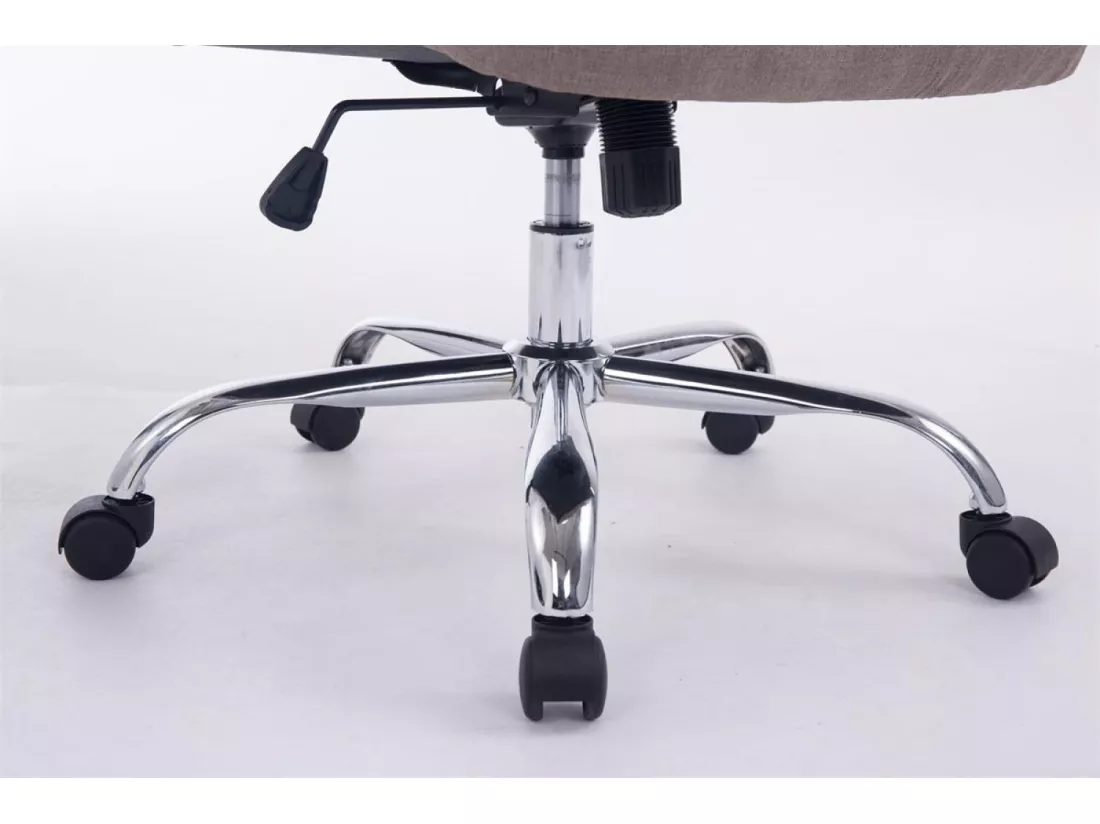 Chaise de bureau - Tissu - Taupe - XXL Vancouver