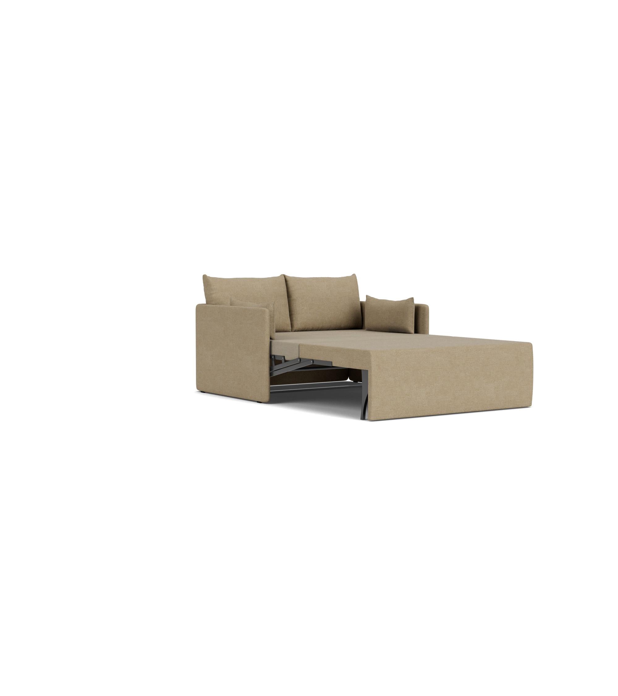 Offset 2-zits slaapbank Bouclé Beige