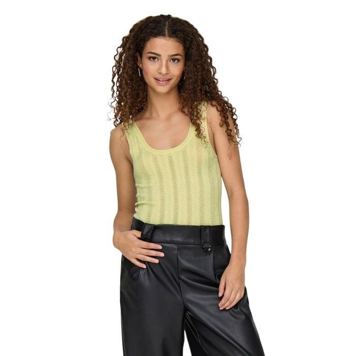 JDY Beauty SL Glitter Structured Knit Tanktop Dames
