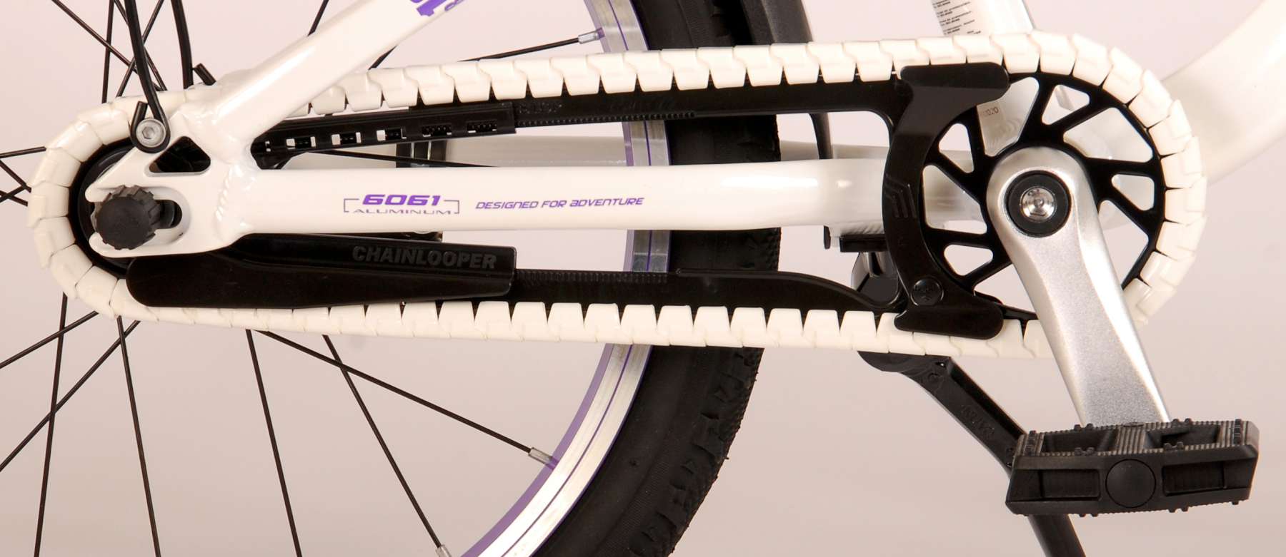 Kinderfahrrad Glamour für Mädchen 18 Zoll Kinderrad in Weiß/Mintgrün