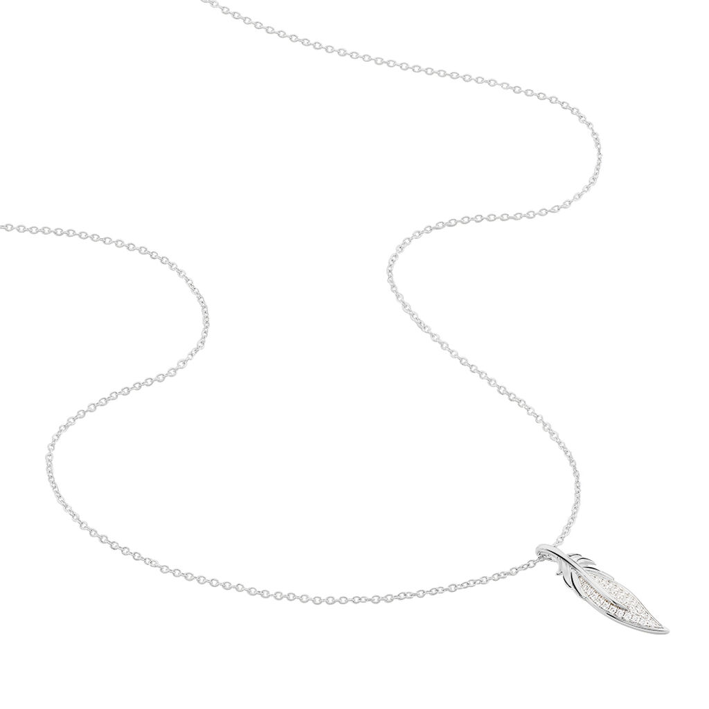 Collier Angeline Argent Blanc Oxyde De Zirconium
