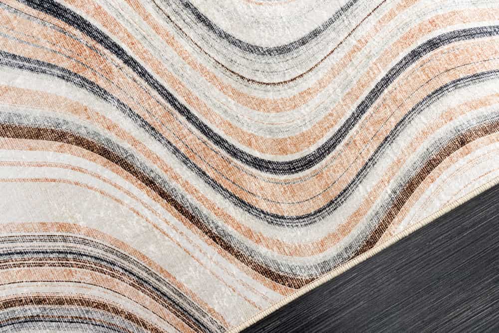 Moderner Teppich EARTH 230x160cm beige grau multicolor Flachgewebe Indoor-Teppich