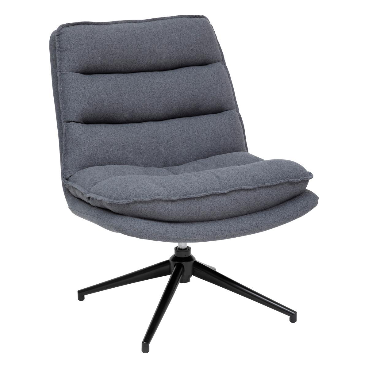 FAUTEUIL PIVOTANT HARPER GRIS