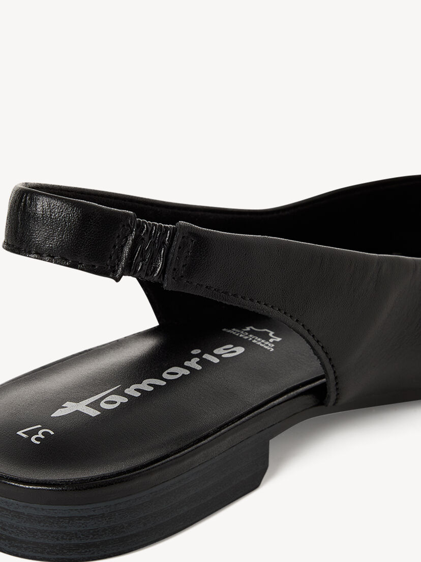 Leren Slingpumps - zwart