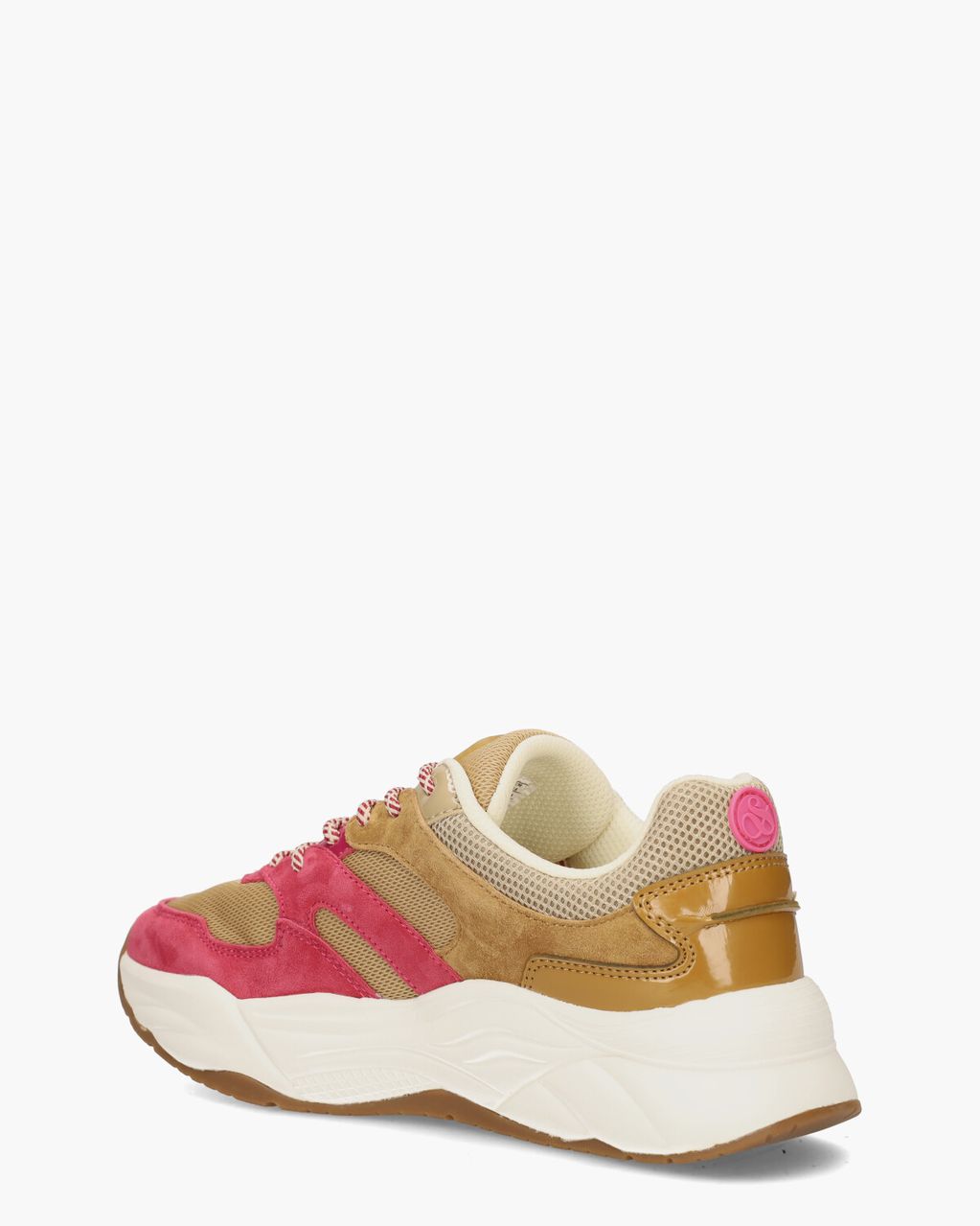 Scotch & Soda Celest Cognac/Rood Damessneakers