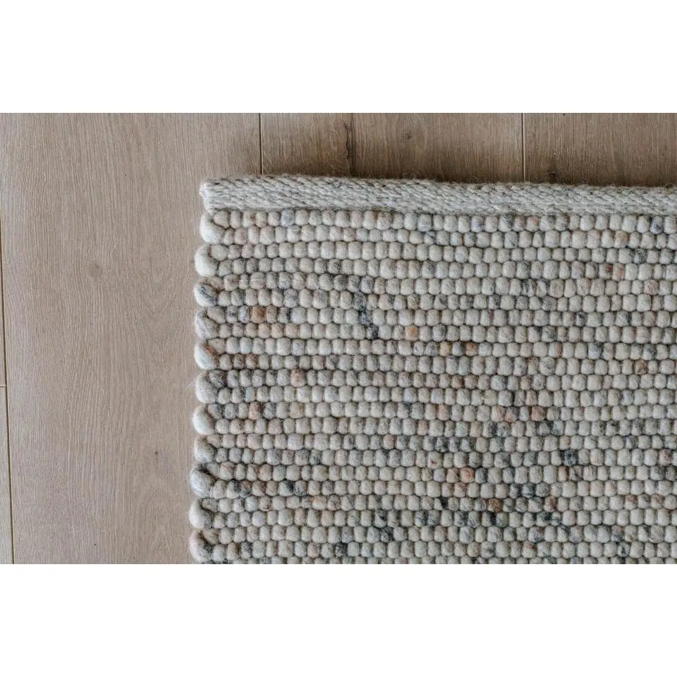 Interieur05 Wollen Vloerkleed beige/wit gemeleerd Vik - 230 x 160 cm