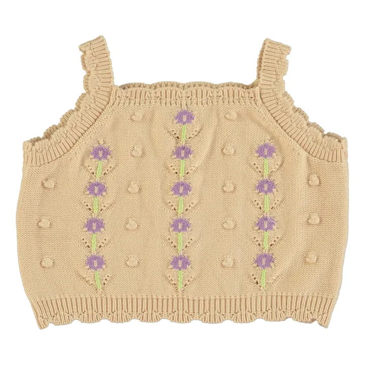 Bebe Organic Haut en Maille Liz | Abricot