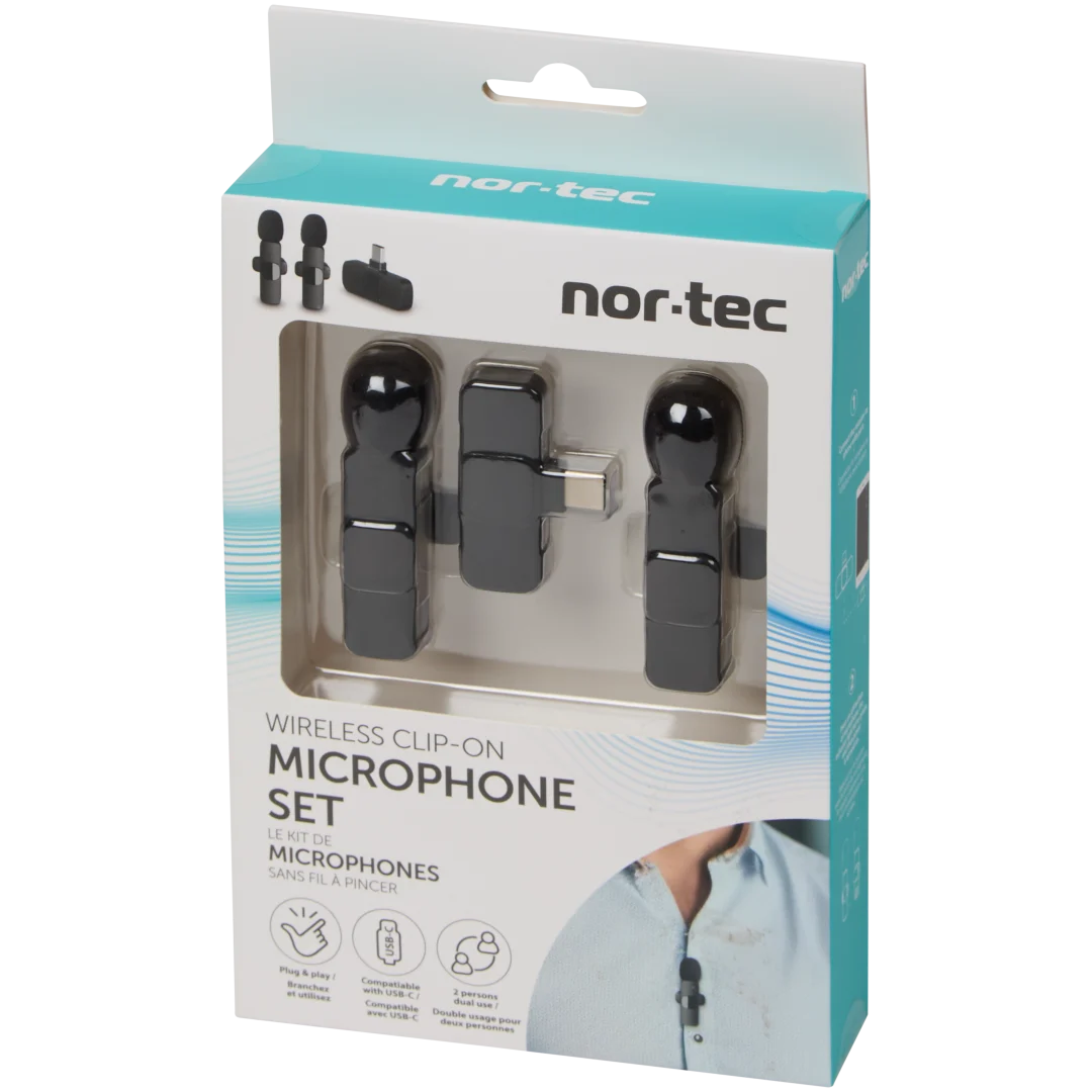 Microphones sans fil à clipser Nor-Tec
