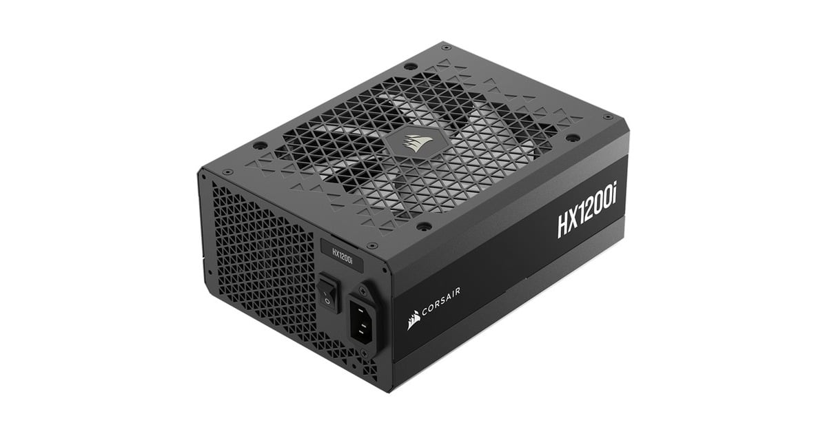 CorsairHX1200i modulaire 1200 watt voeding   (Zwart, 2x 12V-2x6, 5x PCIe)