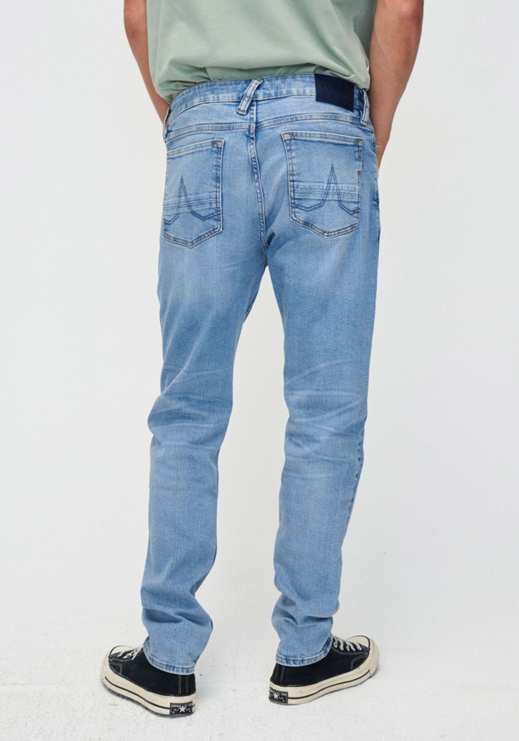 Kuyichi Herren-Jeans Jim Regular Slim Bright Blue