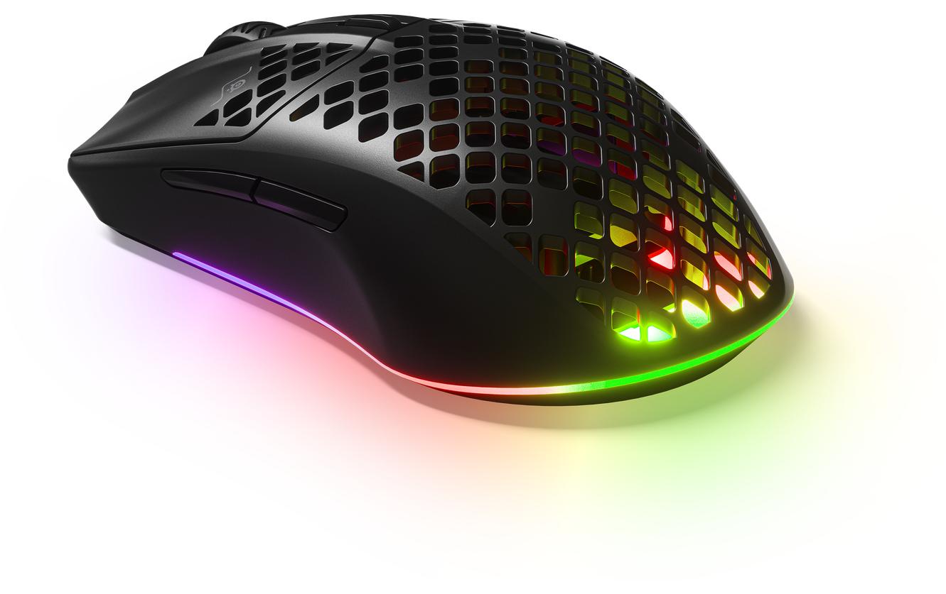 Gaming-Maus Aerox 3 Wireless SchwarzErgonomische, drahtlose Gaming-Mouse mit RGB-Beleuchtung