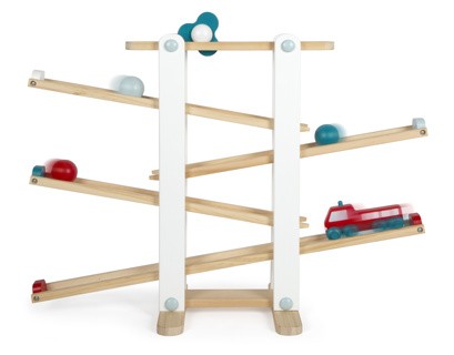 Small Foot - Kuglebane med bolde, bil, spinner - (I-SF12549)