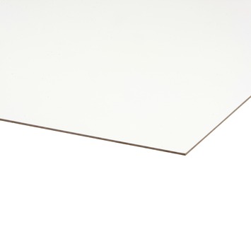 MDF 1-zijdig wit gelakt 244x122 cm dikte 2,8 mm