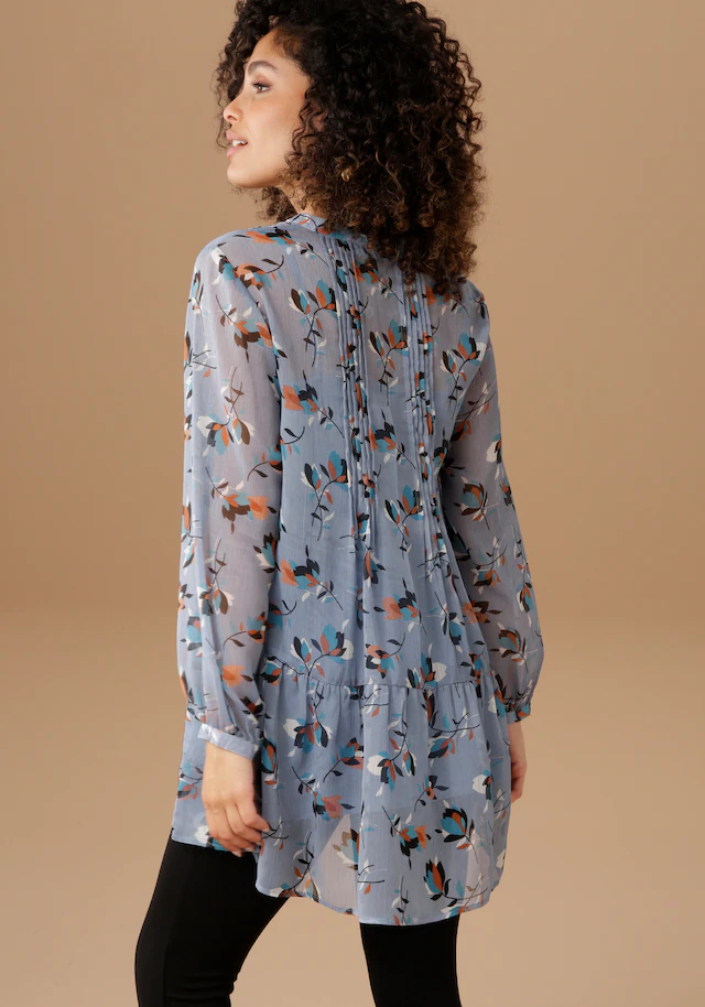 Aniston SELECTED Longbluse , mit dekorativer Biesenverzierung