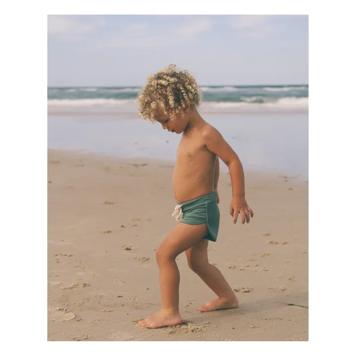 Ina Swim Short de bain Matière Recyclée Mesa | Vert foncé