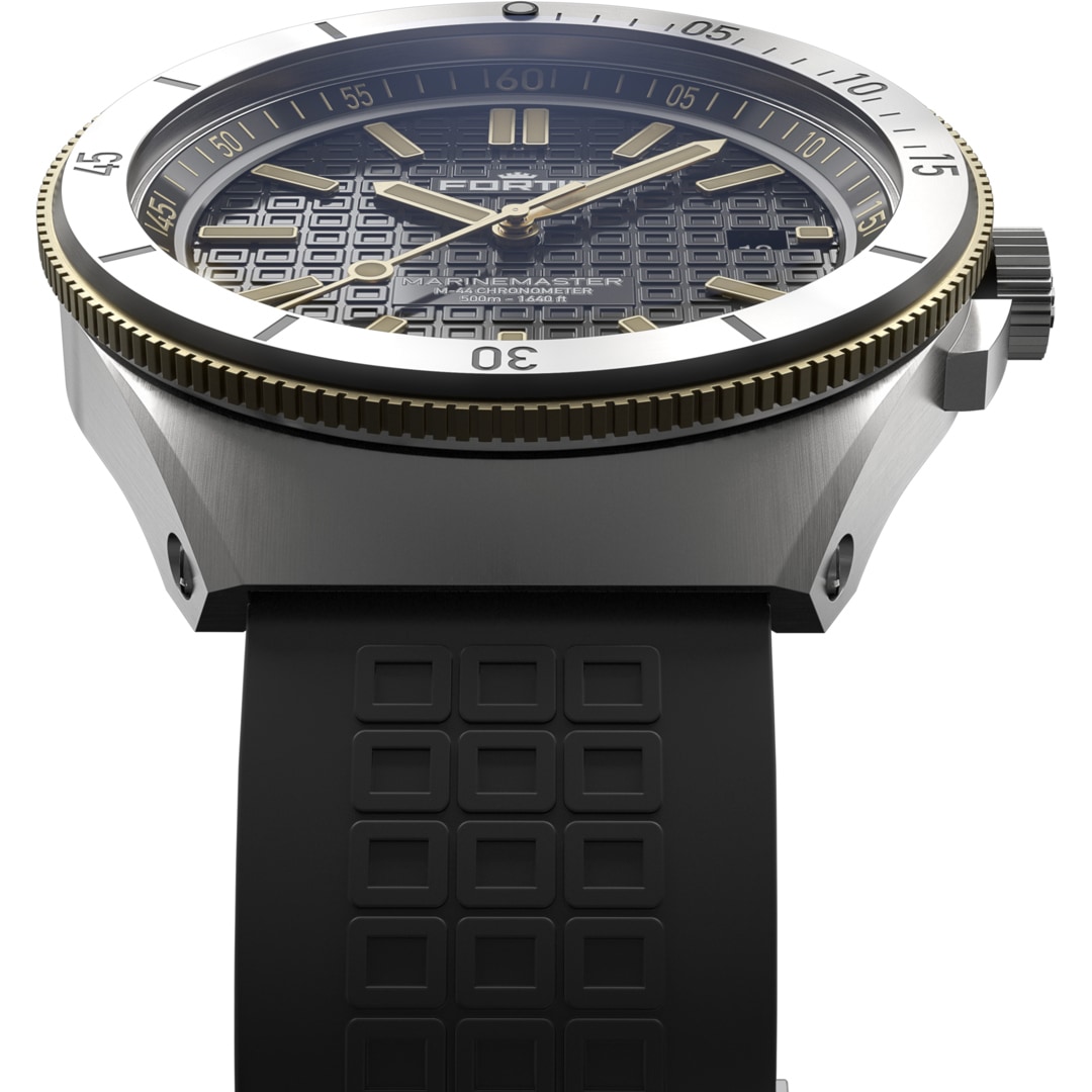 Fortis Marinemaster M-44 Chronometer Black Resin Gold Limited Edition