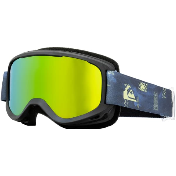 Masque de ski QUIKSILVER LITTLE GROM SHADOW CHECK/GREEN ML S3