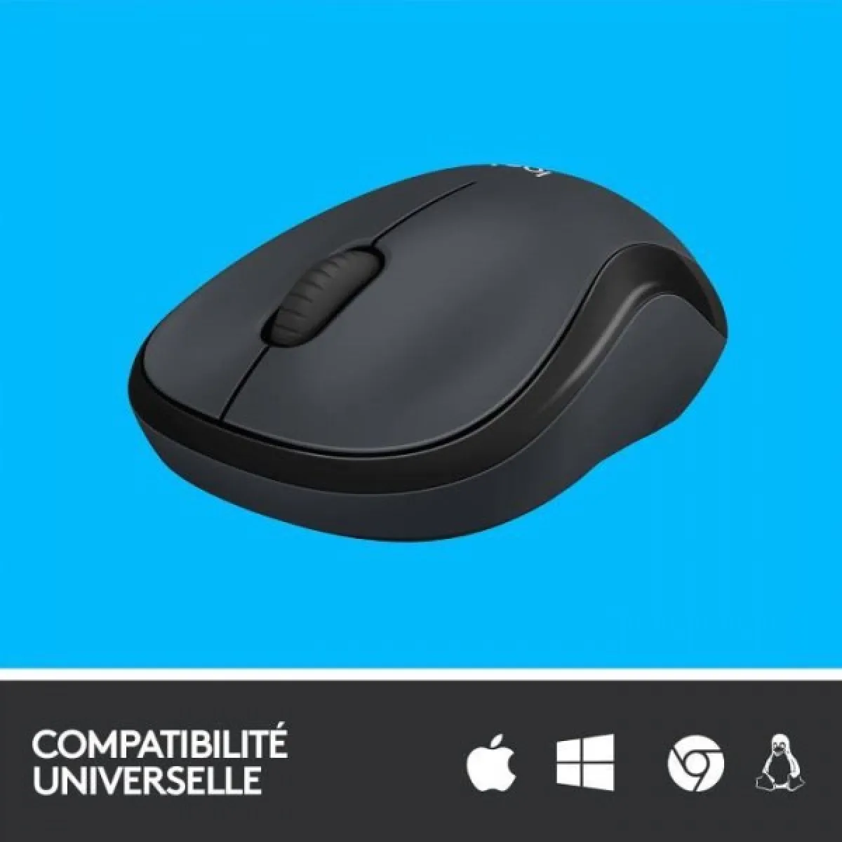 Logitech M220 Silent - Gris/Noir