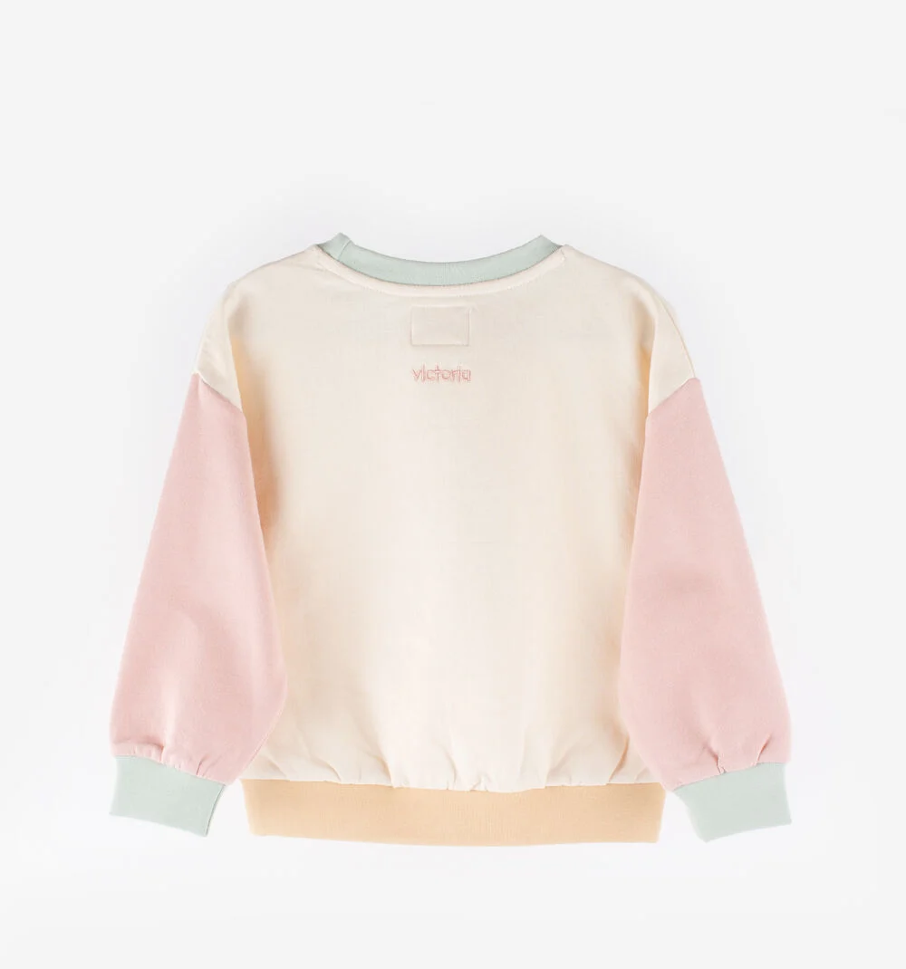 SWEAT-SHIRT COTON FANTAISIE Sweat-shirt enfant ROSA
