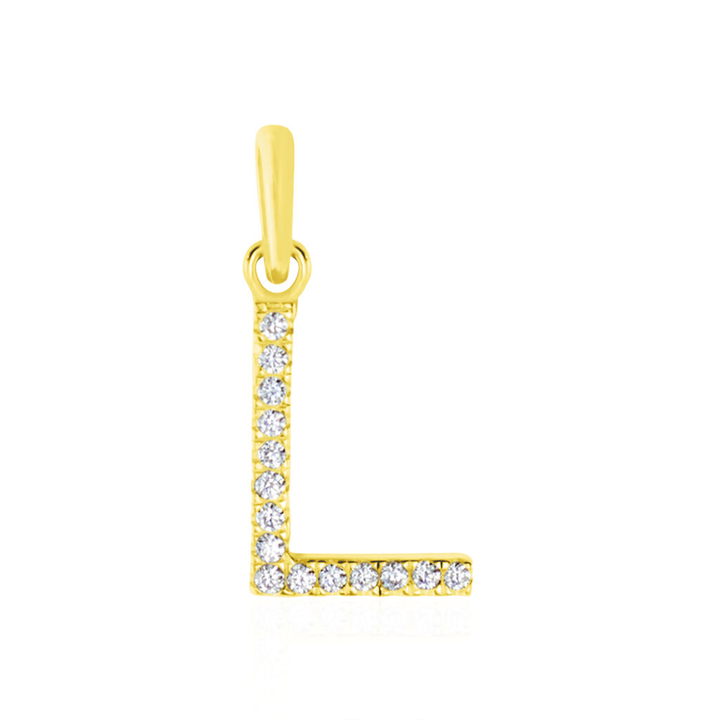 Pendentif Klementine Or Jaune Oxyde De Zirconium