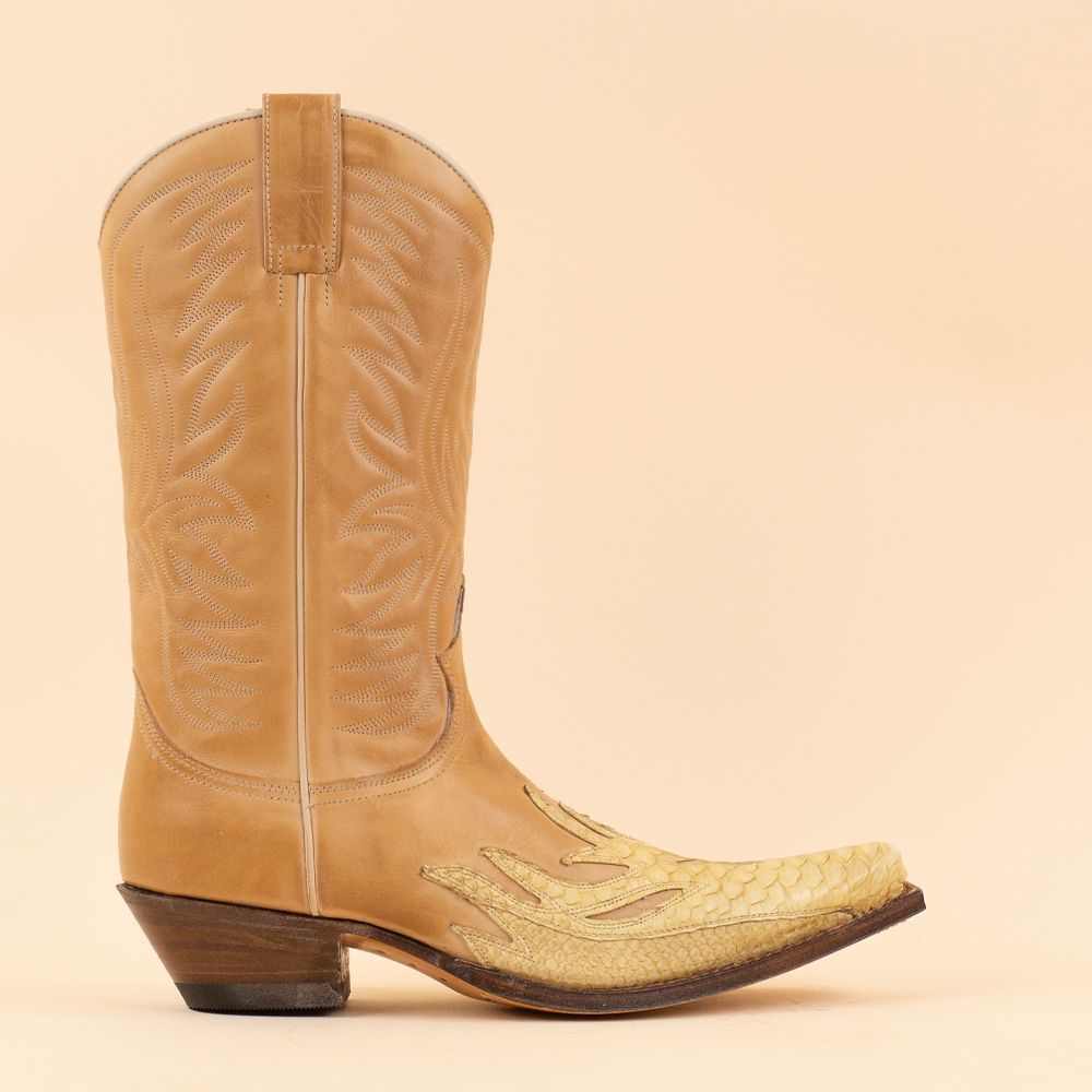 Sendra cowboyboots 7013P Piton Crema