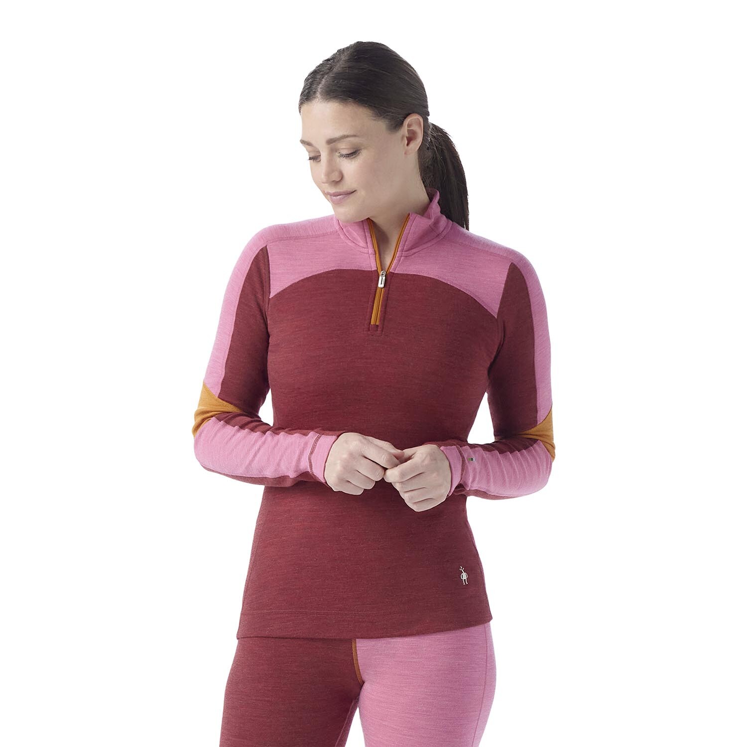 Smartwool Womens Cl Thermal Merino Base Layer CB 1/4 Zip