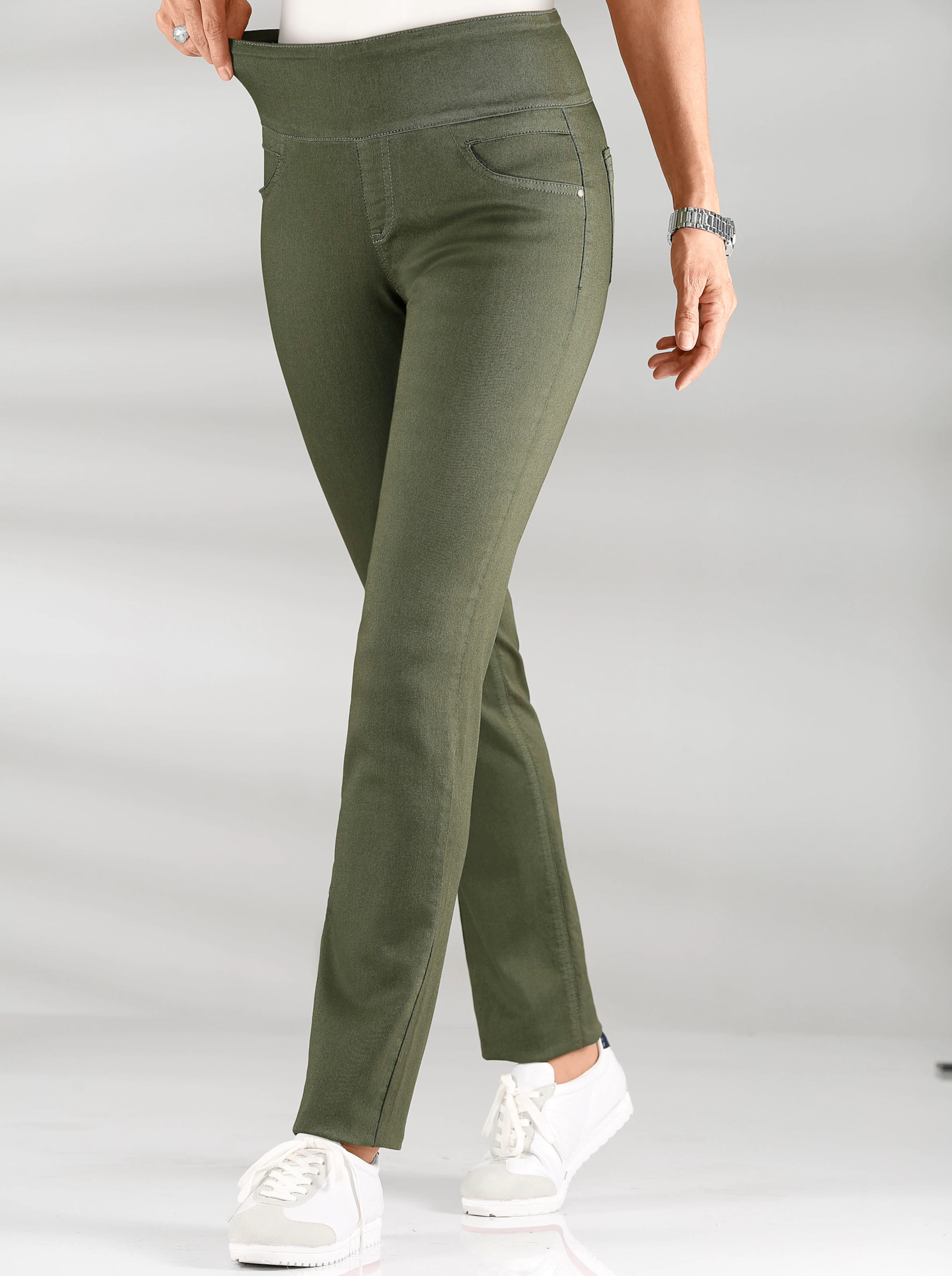 Schlupfhose in khaki